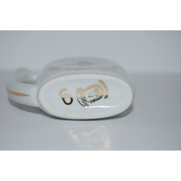 Vintage Lazne Luhacovice Spa Porcelain Cup Mug Epiag Jome Czech Republic Straw - Picture 5 of 6